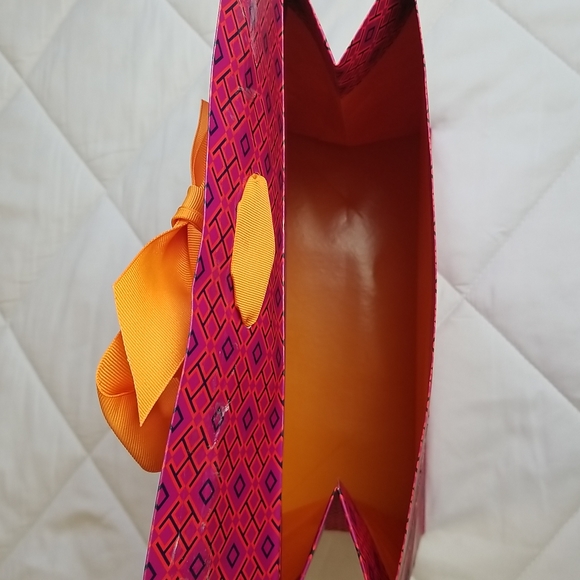 New Tory Burch Empty Fold Over Shopping Bag Ribbon Storage - Picture 3 of 3